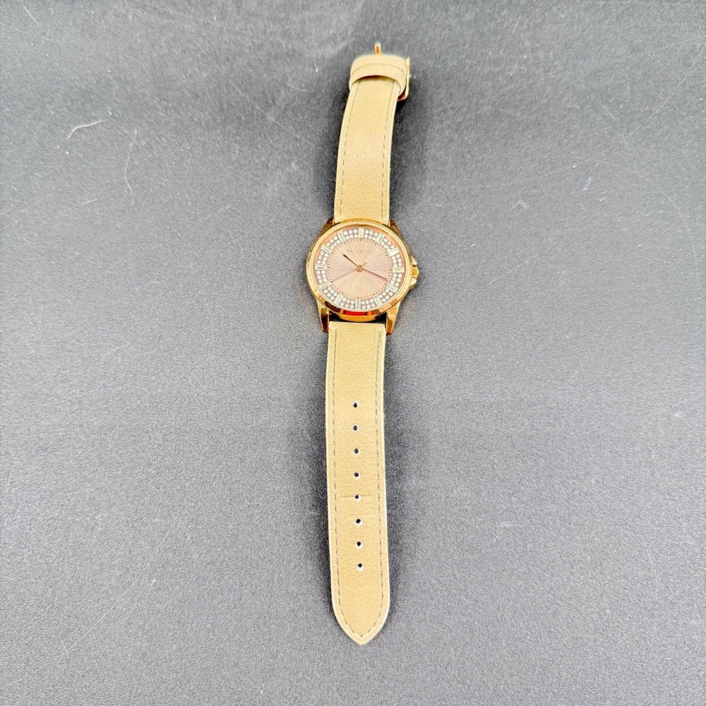 Valletta Wrist Watch Women Gold Rhinestone FMDCT571A Japan Movement